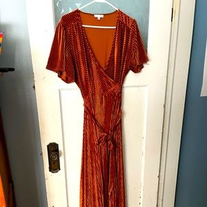 Baltic Born velvet wrap dress